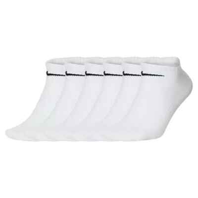 Nike Dri-Fit Men's 6-Pack Everyday Cotton Cushioned No Show Socks Size 8-12 L