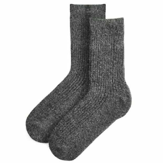 3Pack Men 100%Wool Crew Socks Dress Thick Thermal Boot Warm Soft Heavy Winter