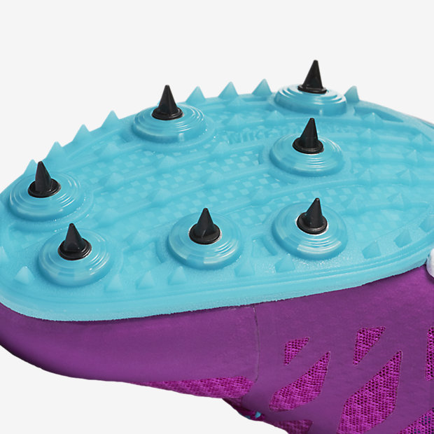 Nike Zoom Rival M 8 Track Spikes Middle Shoes 806559-514 Purple/Blue Women's 9