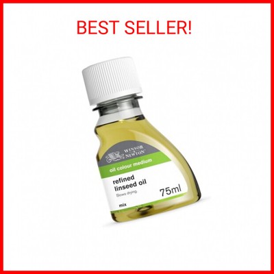 Winsor & Newton Refined Linseed Oil, 75ml (2.5oz) Bottle