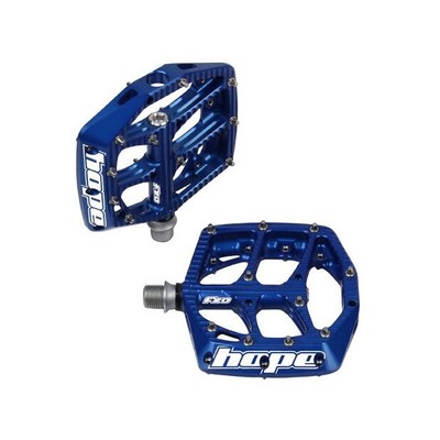 coppia pedali flat f20 blu HOPF20B HOPE flat bici pedali