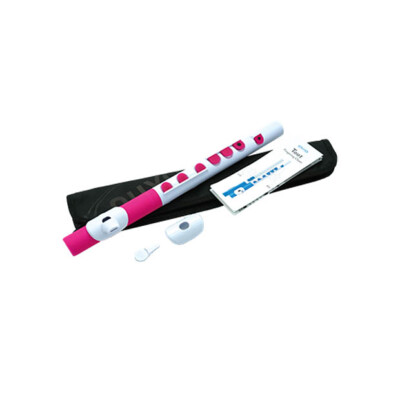 Nuvo TooT 2.0 Pre-Flute Instrument for Beginner Musicians  - White/Pink