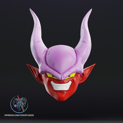 Red Demon Masker — 3D Printed RAW DIY Cosplay Kit + Prop Replica