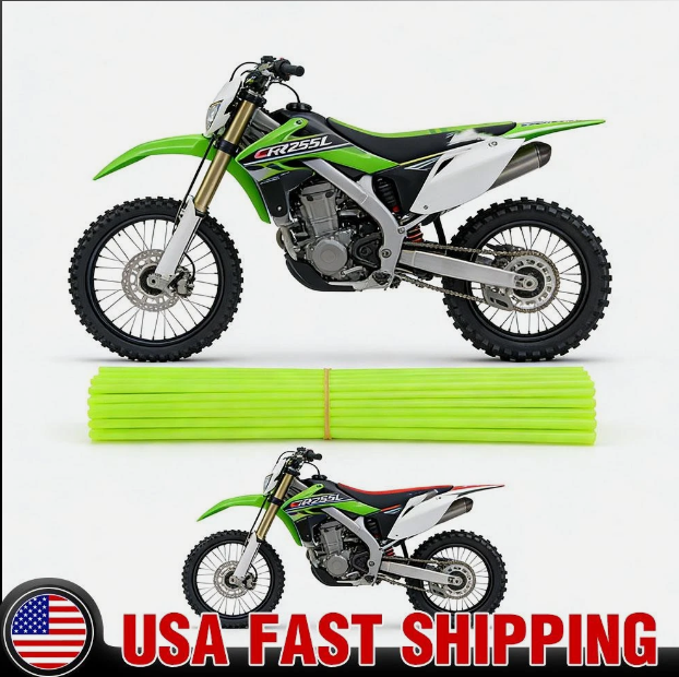 72x Spoke Skins Covers Wheel Rim Guard Protector Wraps For Dirt Bike Motorcycle.