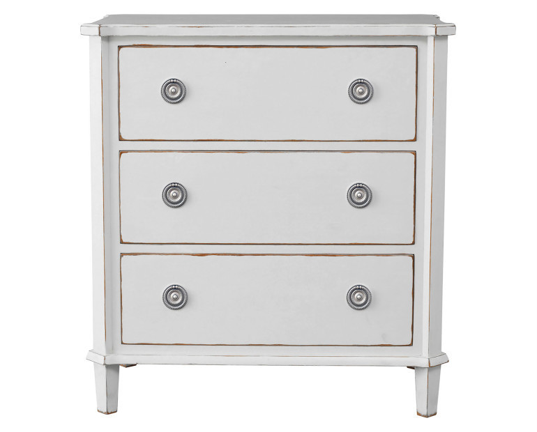 Laura Ashley Henshaw 3 drawer chest of drawers, White. New still in box