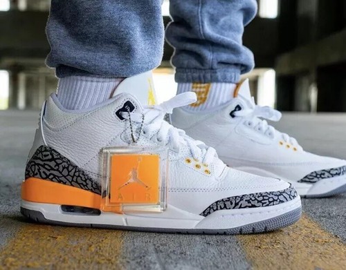 Air Jordan 3 ホワイト/オレンジ/ブルー Air Jordan 3 'White/Orange' Release Date. Nike SNKRS