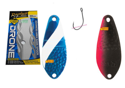 DRONE SPOON  2,0 GR  BLUE WHITE STRIPE AREA TROTA   RAPTURE  18810417