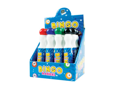 Bingo Dabbers Marker Pens Mixed Colours Sponge Nib Non Drip Ink Dabbing Fast Dry