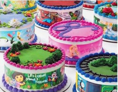 Gross Slime Birthday ~ Edible 2D Fondant Cake 3 Strip Side Topper ~ D24153 *