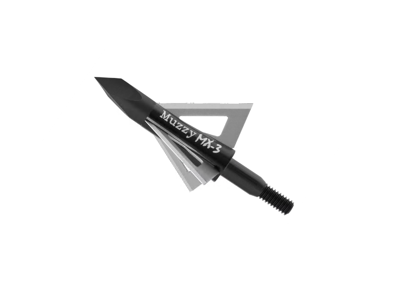 Muzzy 3-Blade Fixed Broadhead, 100 Grain, 0.20" Steel Blades