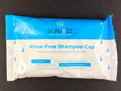 Scrubzz Rinse -Free Shampoo Cap No Water for Elderly and Bedridden Patients NEW