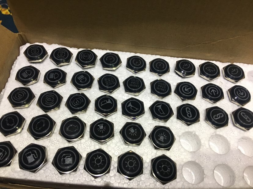 Custom Metal Push Button Switch Start Stop LED Light For Car Fog Switch 12V 24V