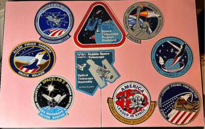 Lot of 9 Vintage NASA Space Shuttle Missions C Stickers Challenger
