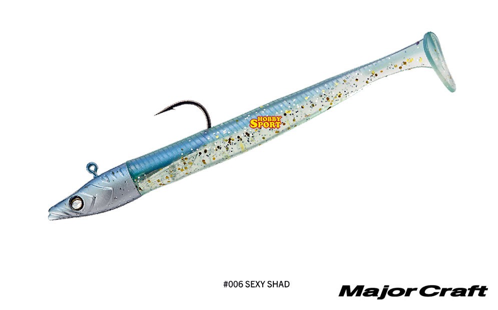 EELY SHAD 75 mm col 006 SEXY SHAD CONF 2 ANGUILLINE MONTATE BKK 4 MAJOR CRAFT