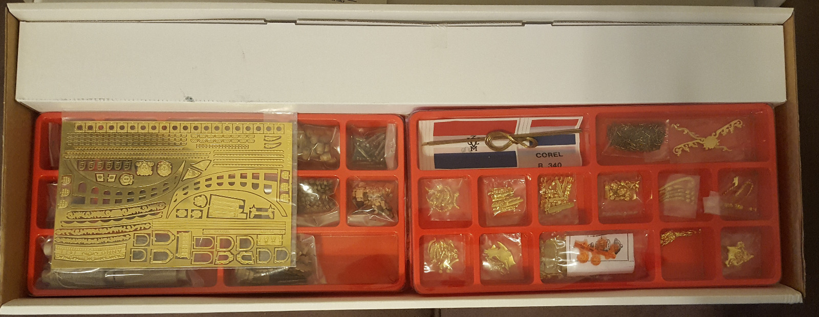 Dutch Warship Prins Willem, 1:100 Scale Wood/Brass Model Ship Kit, Corel SM-40