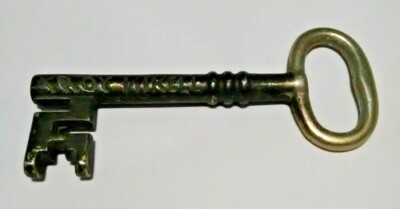 Vintage Steel Key Troy Nikell Shop Work Office 7'' Metal Key European Foreign