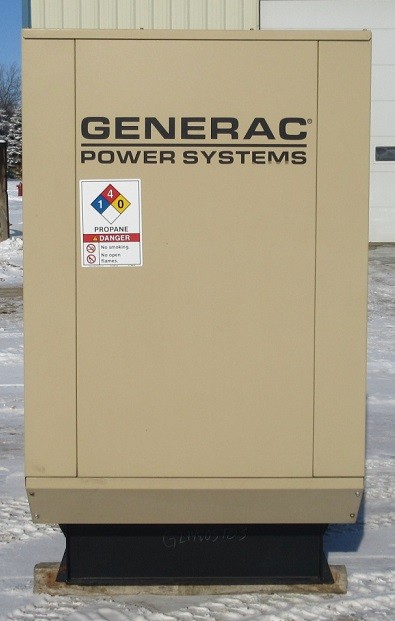 60 kw Generac / GM Natural Gas or Propane Generator / Genset - Load Bank Tested
