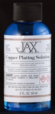 Jax COPPER Plating Solution Stained Glass Patina - 2 oz.