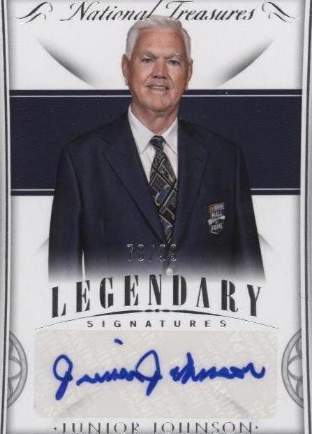 2016 Panini National Treasures - Junior Johnson #LS-JJ