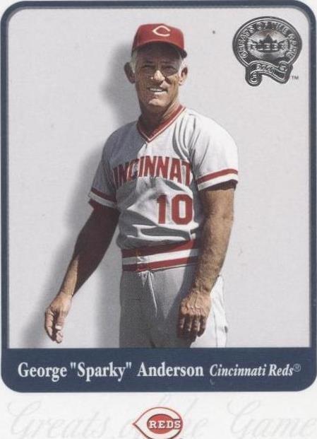 2001 Fleer Greats of the Game - Sparky Anderson #2