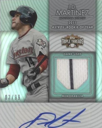 2012 Topps Triple Threads - J.D. Martinez #TTUAR-55