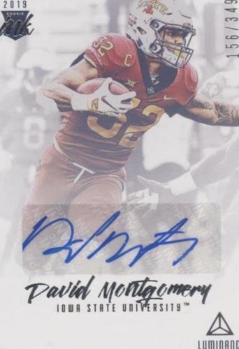 2019 Panini Luminance David Montgomery #RI-DM