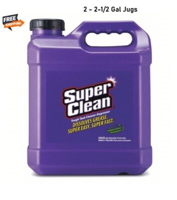 2 - Heavy Duty Degreaser SUPER CLEAN   2-1/2 Gallon Jugs  Biodegradable
