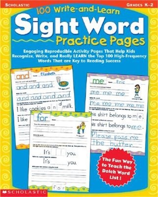 100 Write-And-Learn Sight Word Practice Pages: Engaging Reproducible Activity Pa