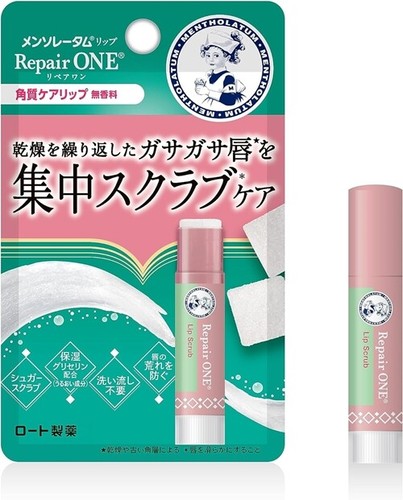 ROHTO Mentholatum Repair One Exfoliating Lip 3.6g Unscented ROHTO Mentholatum Repair One Exfoliating Lip 3.6g Unscented