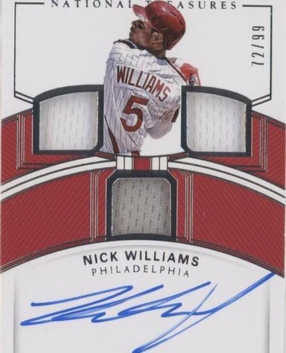 2018 Panini National Treasures - Nick Williams #RTM-NW