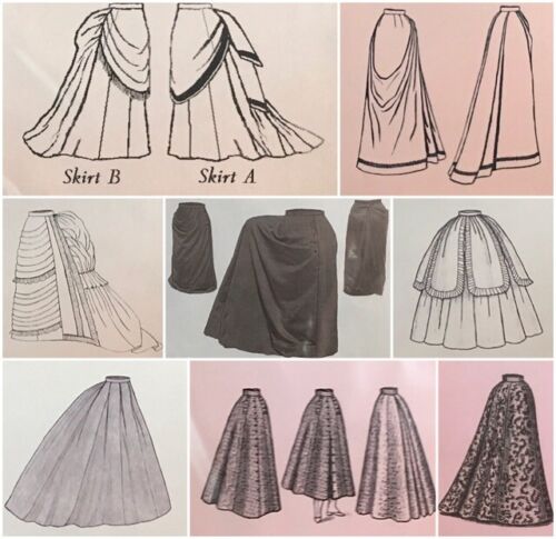 Skirts, Overskirts, Corsets-Bustle-Underwear 1851-1903 Edwardian Truly Victorian