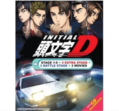 3 PCS DVD Anime INITIAL D COMPLETE Stage 1-6 +3 Extra Stage+3 Battle+3 Movie+OST