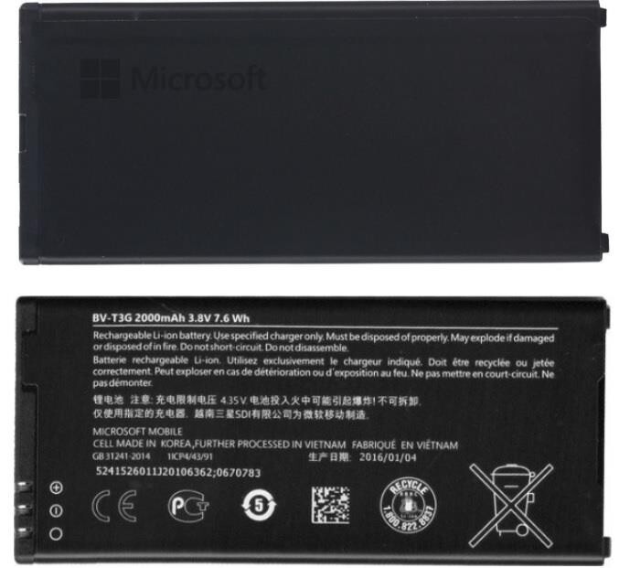 New OEM Microsoft Nokia BV-T3G Original Battery 2000mAh for Lumia 650