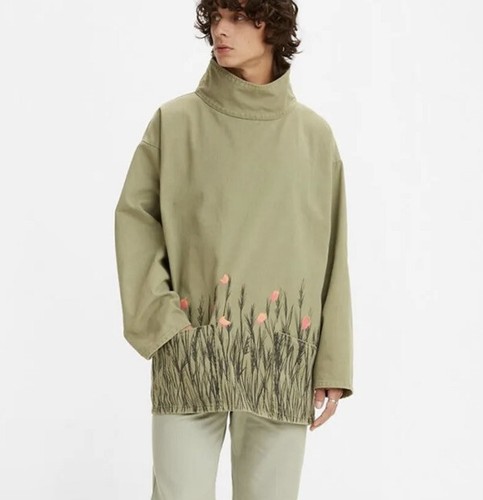Levi’s Vintage Clothing /FISHERMAN SMOCK LEVI'S VINTAGE jacket floral funnel neck denim FISHERMAN