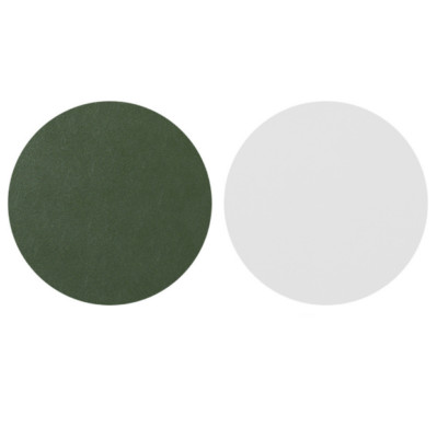 2pcs Solid color round double-sided mouse pad two-color anti-skid mouse pad