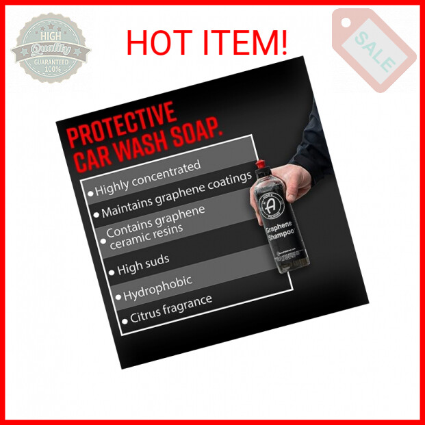 Adam's Polishes Graphene Shampoo 16oz, Graphene Ceramic Coating Infused Car Wash