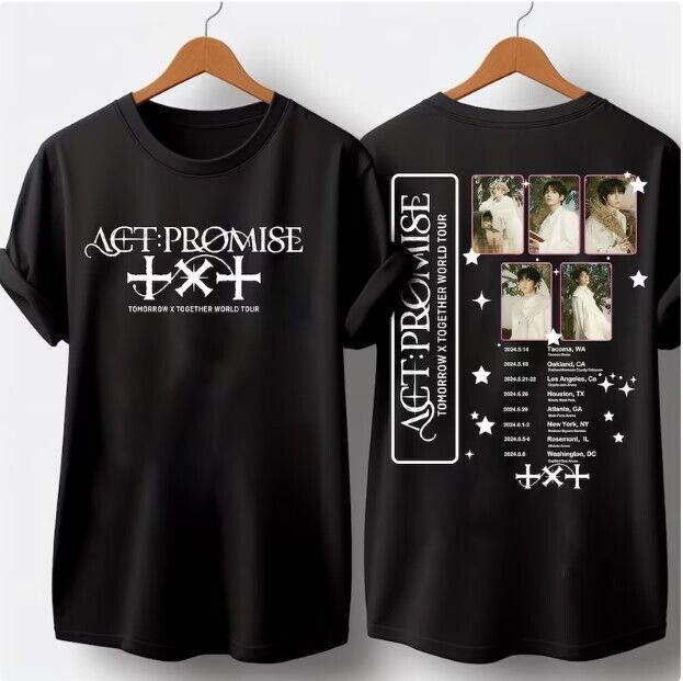 TOMORROW X TOGETHER - txt ツアーグッズ Tシャツ Lサイズ Tomorrow x Together Tomorrow Tshirt, Txt Tour in US, Txt