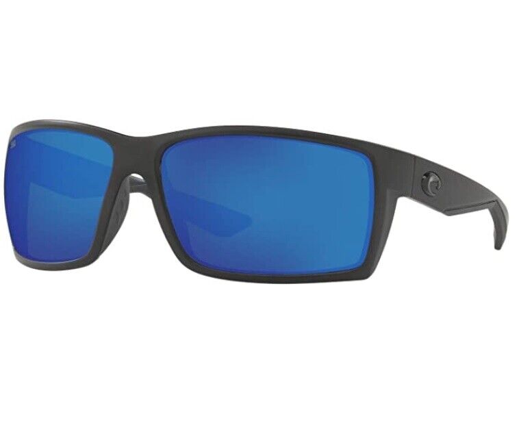 Pre-owned Costa Del Mar Costa Reefton Sunglasses - Polarized - Blackout W/blue Mirror Glass