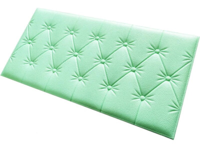 10x 3D Foam Panels Leather Style Wall Sticker Tile Self-adhesive Wallpaper Decor