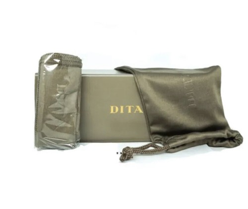 DITA DITA SUNGLASSES TERRACRAFT DTS416 -A-02 WHITE SWIRL YELLOW GOLD BLUE FLASH LENS