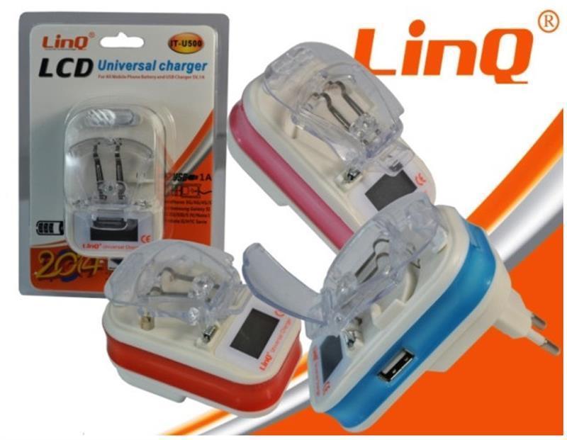 Caricabatterie De Rete Casa Universale Con Lcd E Pinzette Linq It-u500