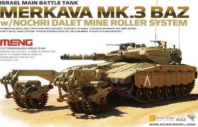 Meng Model 1/35 TS-005 Merkava MK.3 BAZ w/Nochri Dalet Mine Roller System