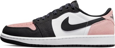 Мужские кроссовки Jordan 1 Retro Low OG черного/обесцвеченного кораллово-белого цвета (CZ0790 061)