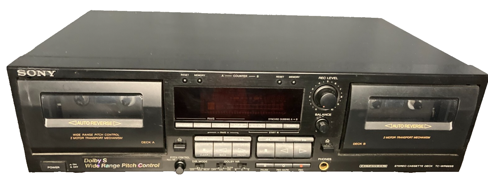 その他 Sony Cassette Deck TC-WR 645S Dolby s Sony TC-WR645S Cassette Deck W Dolby S- Turns On Plays