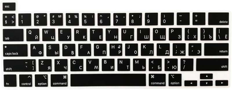 Proelife Ultra Thin Russian Keyboard Cover Skin for Macbook 