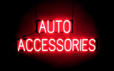 SpellBrite AUTO ACCESSORIES Sign | Neon Sign Look, LED Light | 40.0'' x 15.0''