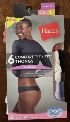 Hanes Womens 6pk Thong - Large (7)