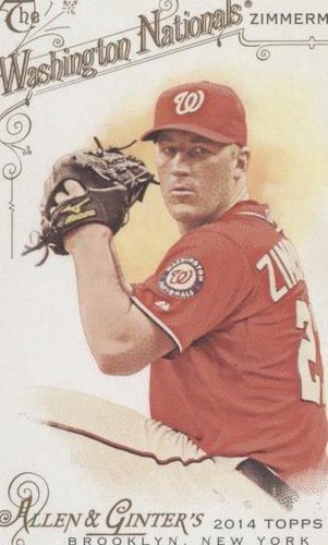 2014 Topps Allen & Ginter's - Jordan Zimmerman #134