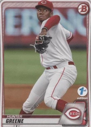 Hunter Greene 2020 1st Bowman Draft Sky Blue SP Parallel