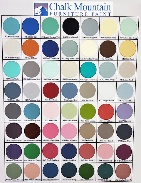 Chalk Mountain 32oz Paint & 8 oz Finishing Wax or Choose from 54 Colors Paint